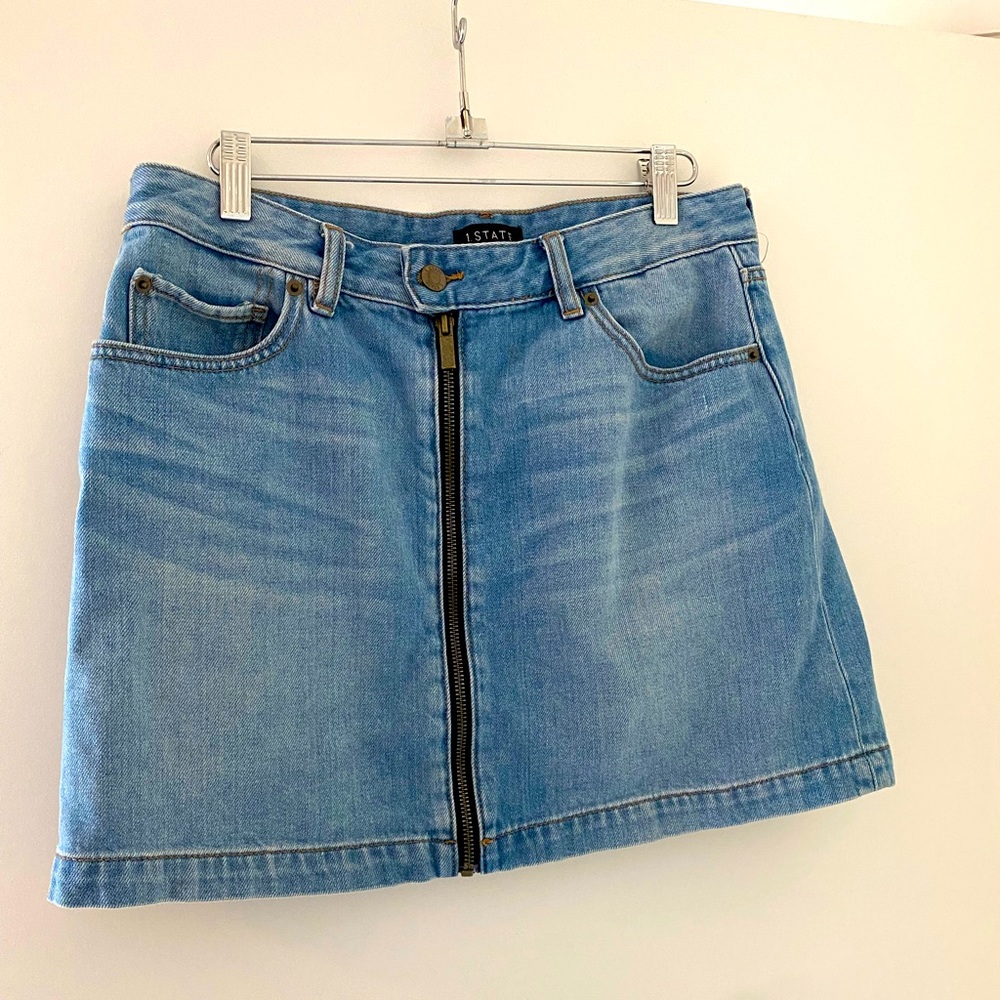 1.State denim mini skirt 90’s